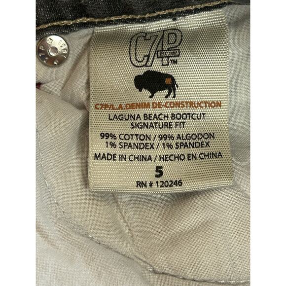 C7P Jeans Bootcut Women's Juniors Size 5 GUC Gray - Picture 4 of 5
